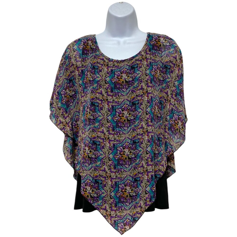 Women's Medium Pullover Top Multi-Color One Piece With Tank Design By-Notations